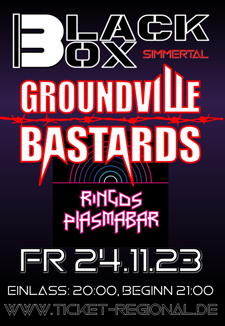 Read more about the article Groundville Bastards & Ringos Plasmabar
